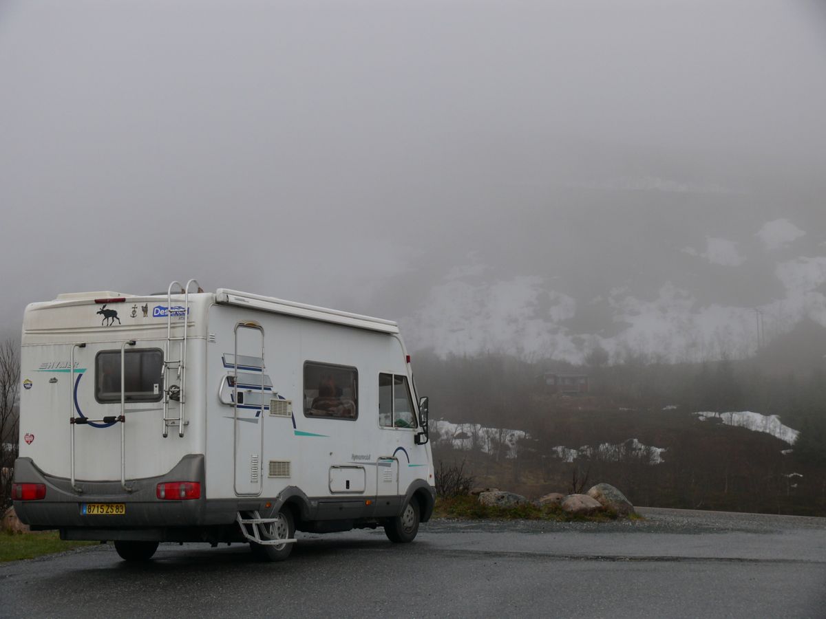 Bivouac Route 17 direction Mo I Rana